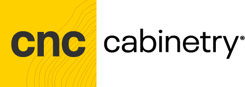 Minimalist cnc logo with wavy lines
